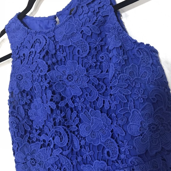 NWT J Crew Sleeveless Floral Lace Dress - Picture 4 of 7